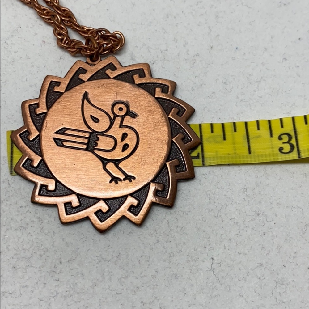 SALE! Solid copper southwestern design pendant - Picture 6 of 6